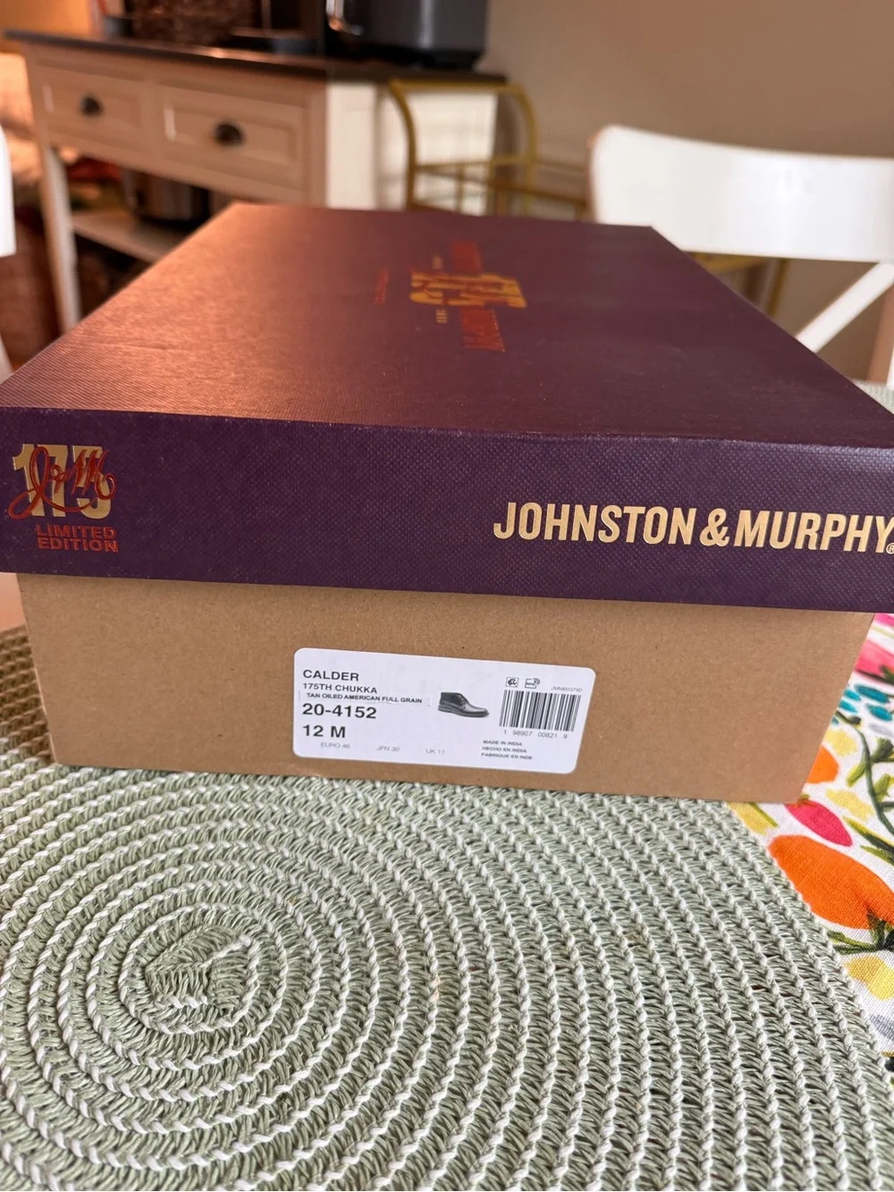 Men's Brown Leather Chukka Boot from Johnson and Murphy